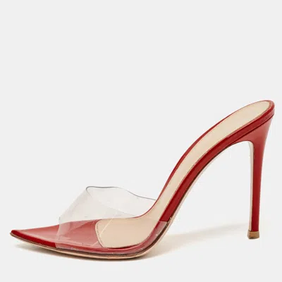 Gianvito Rossi Transparent Pvc Elle Slide Sandals In Multi