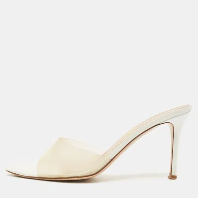 Pre-owned Gianvito Rossi Transparent Pvc Elle Slide Sandals Size 39