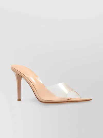 Gianvito Rossi Transparent Strap Stiletto Heel Sandals In Gold