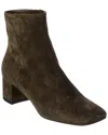 Gianvito Rossi Trish 45 Suede Bootie In Green