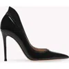 Gianvito Rossi Pointed Lacquered Leather High Heels In Black