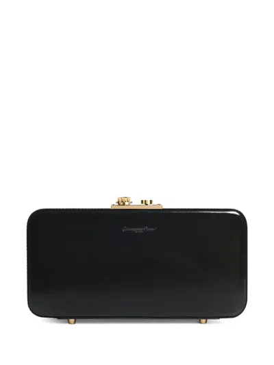 Gianvito Rossi Vali Clutch Bag In Black