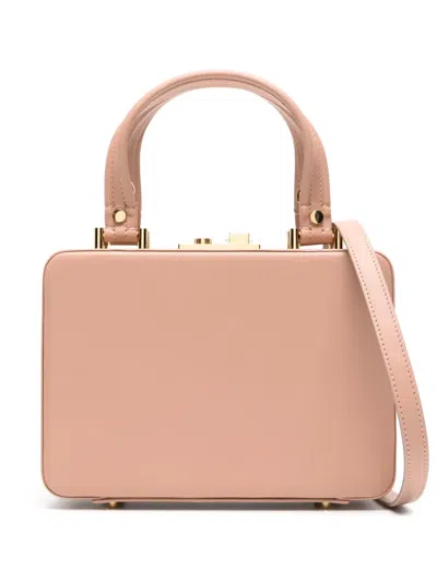 Gianvito Rossi Valì Leather Tote Bag In Pink