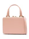 Gianvito Rossi Pink Valì Mini Top Handle Bag In Pink