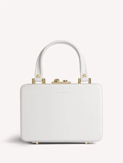 Gianvito Rossi Valì Leather Tote Bag In White