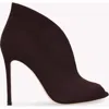 Gianvito Rossi Vamp Bootie In Red