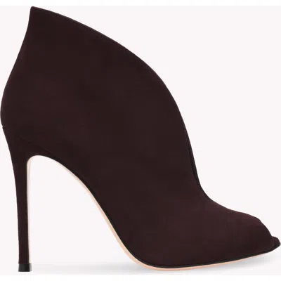 Gianvito Rossi Vamp Bootie In Red