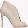 Gianvito Rossi Vamp Pump In Beige Leather