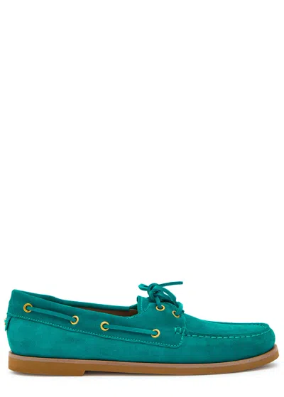 Gianvito Rossi Vande Suede Shoes In Blue