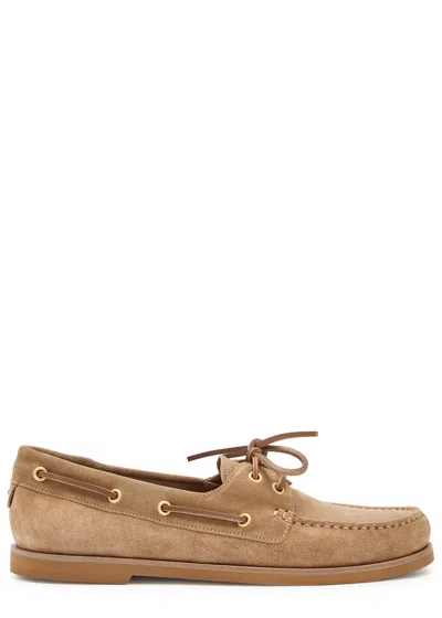 Gianvito Rossi Vande Suede Shoes In Brown