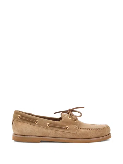 Gianvito Rossi Vande Suede Shoes In Brown