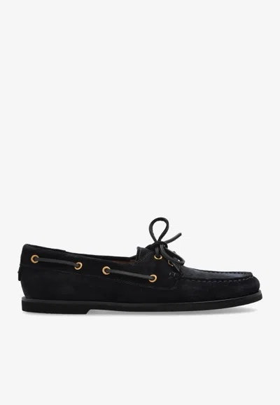 Gianvito Rossi Vandee Suede Loafers