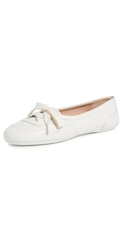 Gianvito Rossi Vault Flats White