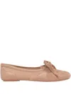 Gianvito Rossi Vault Lace-up Ballet Flats In Brown