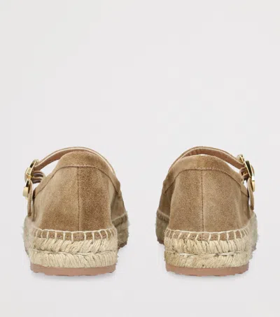 Gianvito Rossi Velour Elda Ballet Flats