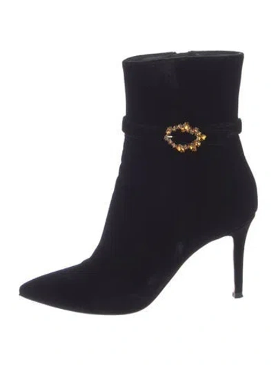 Pre-owned Gianvito Rossi Velvet Boots In Multi