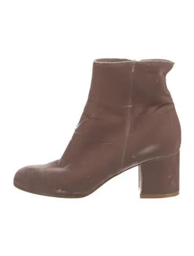 Pre-owned Gianvito Rossi Velvet Boots In Pink