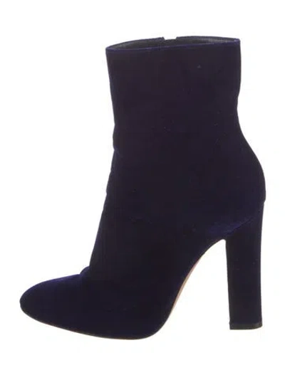 Pre-owned Gianvito Rossi Velvet Sock Boots In Multi