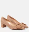 Gianvito Rossi Pumps Venezia 45 Aus Veloursleder In Pink