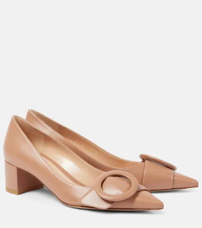 Gianvito Rossi Venezia Leather Pumps In Pink