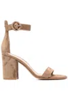 Gianvito Rossi Versilia 85mm Suede Sandals In Brown