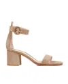 Gianvito Rossi Versilia 60 Camel Suede Leather Sandals In Nude
