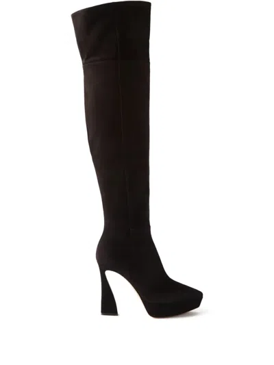 Gianvito Rossi Vertigo Suede Boots In Black