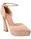Gianvito Rossi Vertigo Suede Pump In Pink