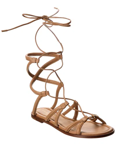 Gianvito Rossi Vesta Leather Sandal In Neutral