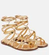 Gianvito Rossi Flat Sole Open Toe Strappy Sandals In Mekong