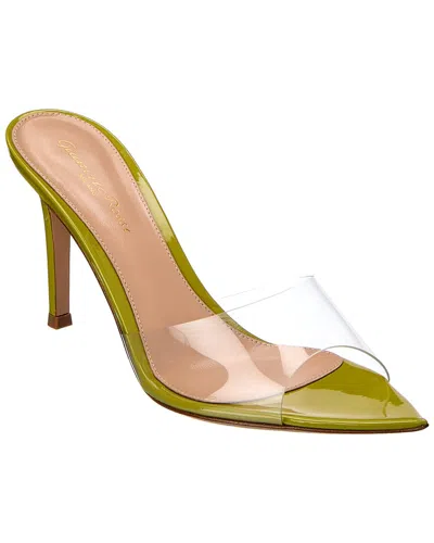 Gianvito Rossi Vinyl & Patent Sandal In Green