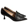 Gianvito Rossi Vitello 55 Pumps In Black Leather In Black