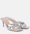 Gianvito Rossi Vyna 70 Metallic Leather Mules