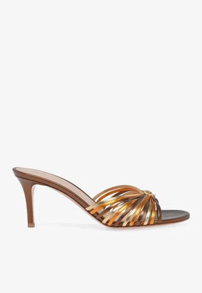 GIANVITO ROSSI VYNA 70 NAPPA LEATHER SANDALS
