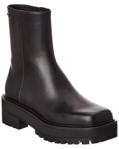 Gianvito Rossi Warner 20 Leather Boot In Black