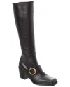 Gianvito Rossi Wayne 60 Leather Knee-high Boot In Black
