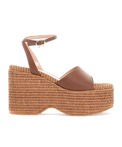 GIANVITO ROSSI GIANVITO ROSSI THALIA PLATFORM ANKLE STRAP SANDALS