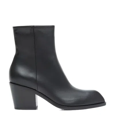 GIANVITO ROSSI WEDNESDAY LEATHER ANKLE BOOTS