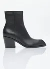 Gianvito Rossi Smooth Leather Ankle Boots With Pointed Toe In Black