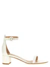 Gianvito Rossi 45mm Gaeta Sandals In White