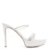 Gianvito Rossi White Cannes 85 Platform Sandals