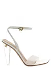 Gianvito Rossi Odyssey 120mm Trasnparent Sandals In White