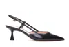 Gianvito Rossi 85mm Ascent Leather Slingback Pumps