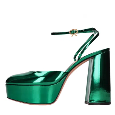 GIANVITO ROSSI GIANVITO ROSSI WITH HEEL GREEN