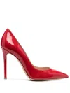 Gianvito Rossi Pointed Toe High Heel Pumps In Tabasco Red