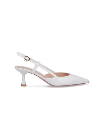 Gianvito Rossi Woman Pumps White Size 10 Calfskin