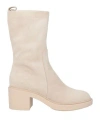 Gianvito Rossi Woman Ankle Boots Beige Size 7 Soft Leather