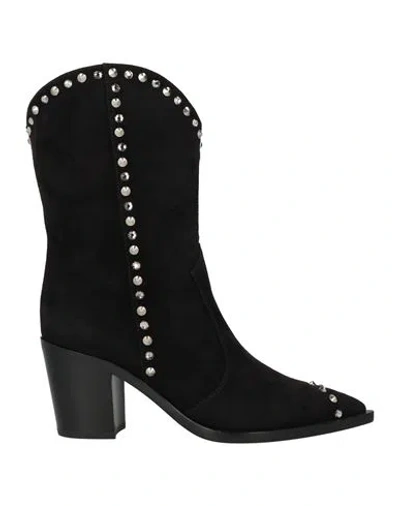 Gianvito Rossi Woman Ankle Boots Black Size 6 Leather