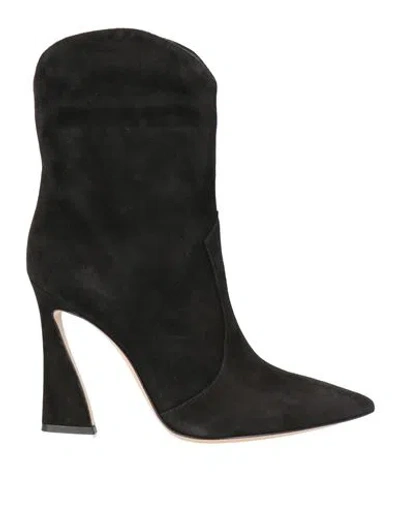 Gianvito Rossi Woman Ankle Boots Black Size 6 Leather