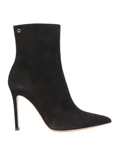 Gianvito Rossi Woman Ankle Boots Black Size 7 Leather